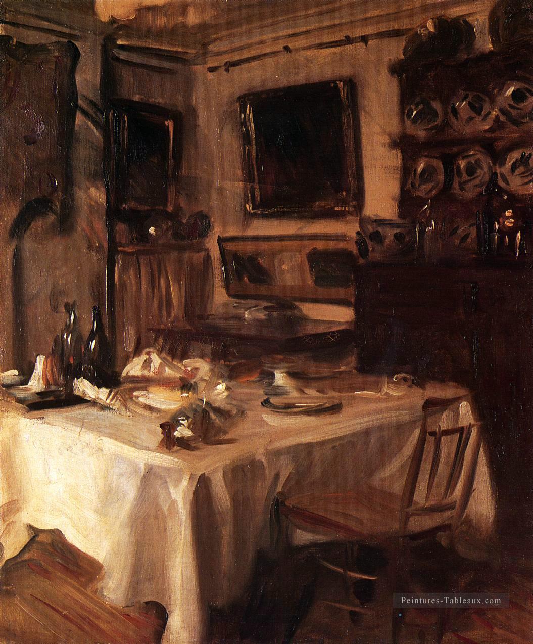 Ma salle à manger John Singer Sargent Peintures à l'huile